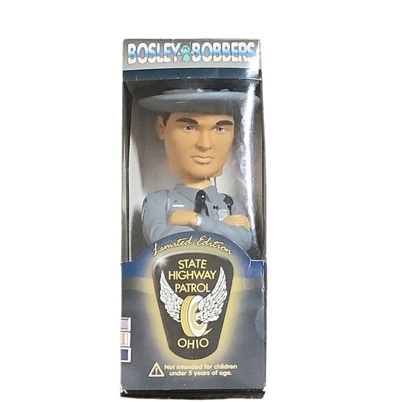 Ohio State Highway Patrol Bobblehead Limited Edition By Bosley Bobbers NEW - Picture 1 of 5
